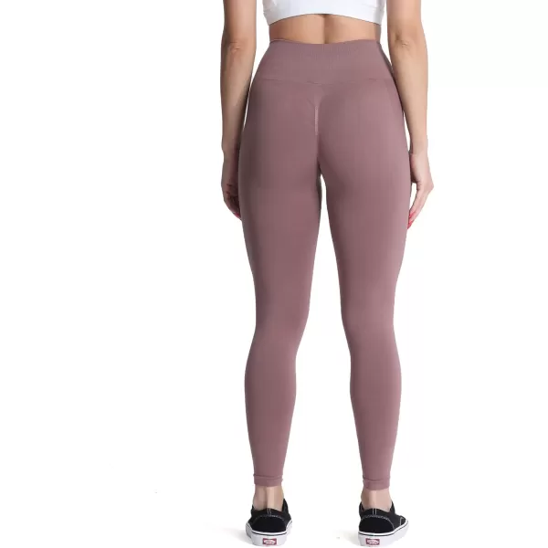 Aoxjox Seamless Scrunch Legging for Women Asset Tummy Control Workout Gym Fitness Sport Active Yoga Pants 22Passive Purple