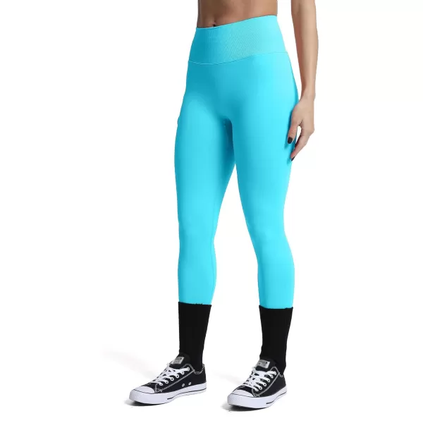 Aoxjox Womens Scrunch Butt Lifting Seamless Leggings Booty High Waisted Workout Yoga PantsA Blue Elixir