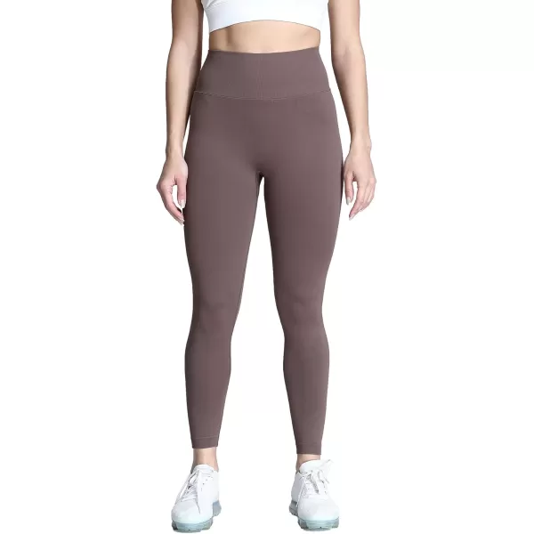 Aoxjox Womens Scrunch Butt Lifting Seamless Leggings Booty High Waisted Workout Yoga PantsA Brown