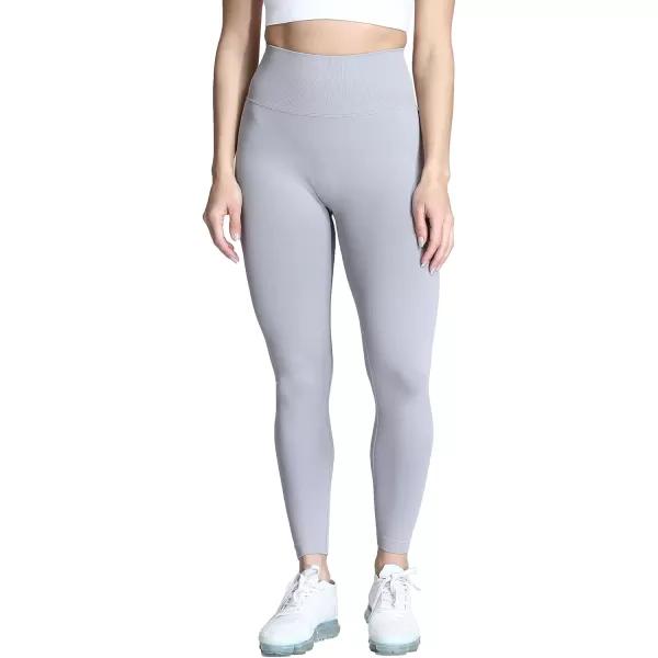 Aoxjox Womens Scrunch Butt Lifting Seamless Leggings Booty High Waisted Workout Yoga PantsA Light Grey