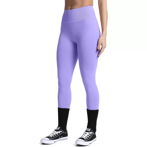 Aoxjox Womens Scrunch Butt Lifting Seamless Leggings Booty High Waisted Workout Yoga PantsA Light Purple