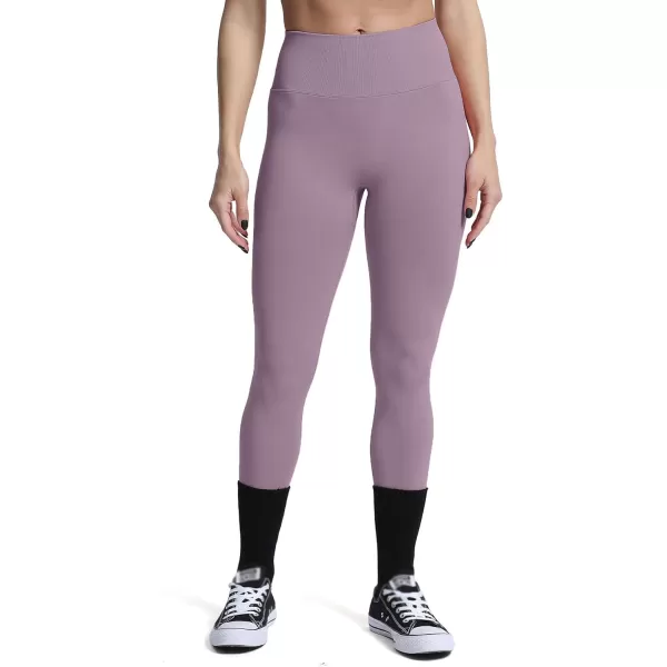 Aoxjox Womens Scrunch Butt Lifting Seamless Leggings Booty High Waisted Workout Yoga PantsA Mauve Purple