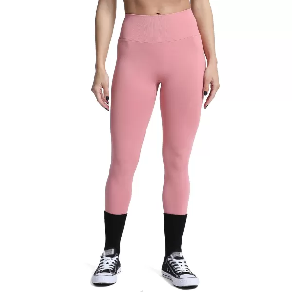 Aoxjox Womens Scrunch Butt Lifting Seamless Leggings Booty High Waisted Workout Yoga PantsA Pink