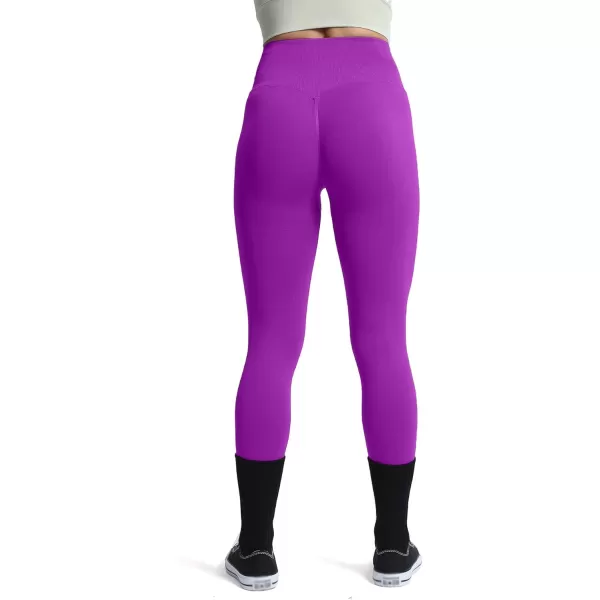 Aoxjox Womens Scrunch Butt Lifting Seamless Leggings Booty High Waisted Workout Yoga PantsA Purple
