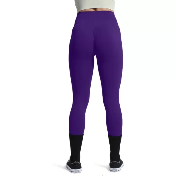 Aoxjox Womens Scrunch Butt Lifting Seamless Leggings Booty High Waisted Workout Yoga PantsAcai Purple