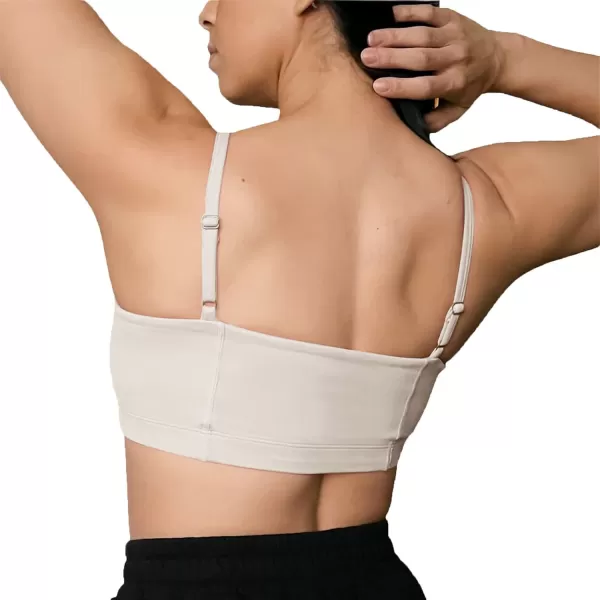 Aoxjox Womens Workout Bandeau Sports Bras Training Fitness Running Yoga Crop Tank TopMink