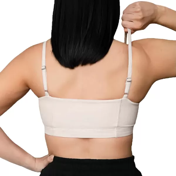 Aoxjox Womens Workout Bandeau Sports Bras Training Fitness Running Yoga Crop Tank TopMink
