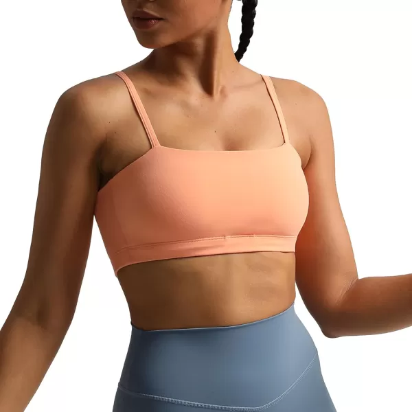Aoxjox Womens Workout Bandeau Sports Bras Training Fitness Running Yoga Crop Tank TopPapaya