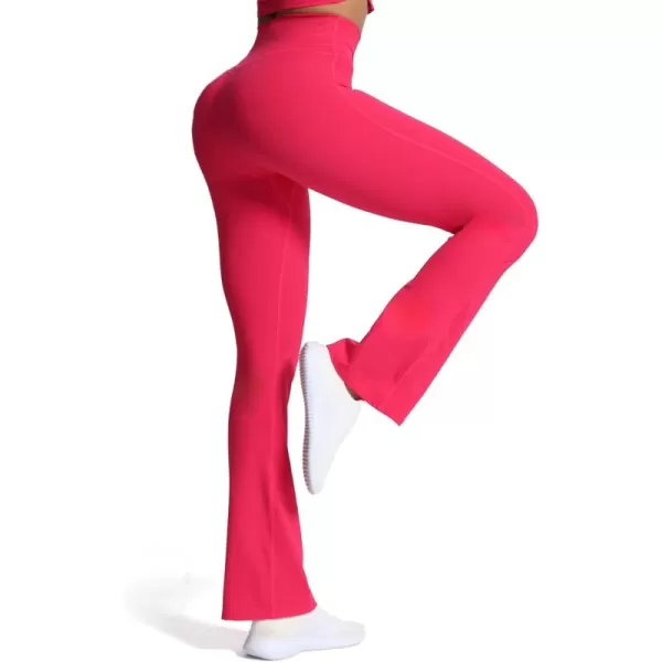 Aoxjox Flare Leggings for Women Trinity Tummy Control High Waisted Wide Leg Yoga PantsLove Potion