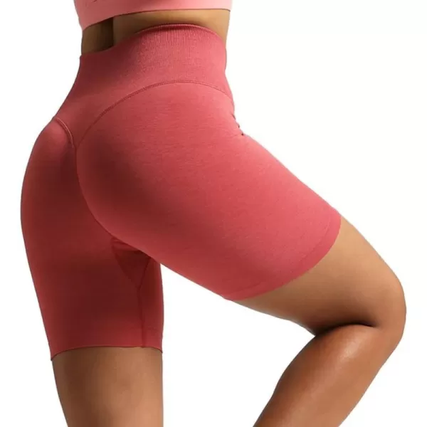 Aoxjox Metamorph Workout Biker Shorts for Women Tummy Control High Waisted Athletic Gym Running Deep V Yoga Shorts 6quotBaroque Rose Marl