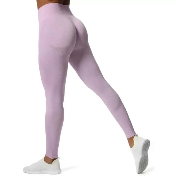 Aoxjox Scrunch Seamless Leggings for Women High Waisted Tummy Control 20 Smile Contour Workout Leggings Yoga Pants 24quotLupine Marlscrunch