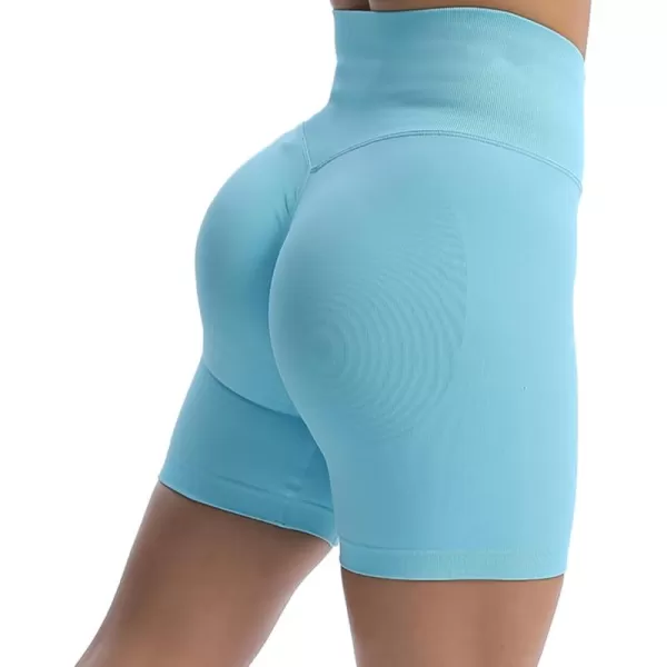 Aoxjox Scrunch Workout Shorts for Women Seamless TieDye Butt Lifting Short Gym Running Active Exercise Fitness Yoga Shorts2 Blue Elixir Thin Scrunch Version
