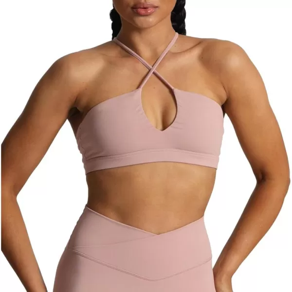 Aoxjox Womens Workout Sports Bras Jamie Deep V Fitness Backless Padded Training Gym Bra Yoga Crop Tank TopWoodrose