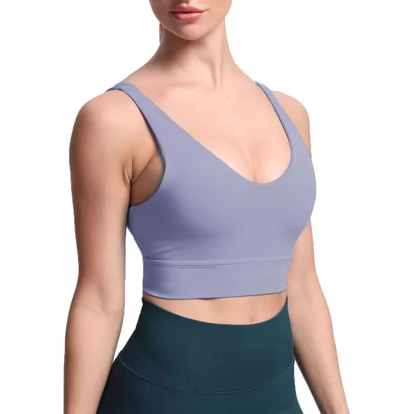 Aoxjox Caged Sports Bras for Women High Impact Fitness Running MultiCross Back Training Yoga Crop Tank Workout TopsLazuli