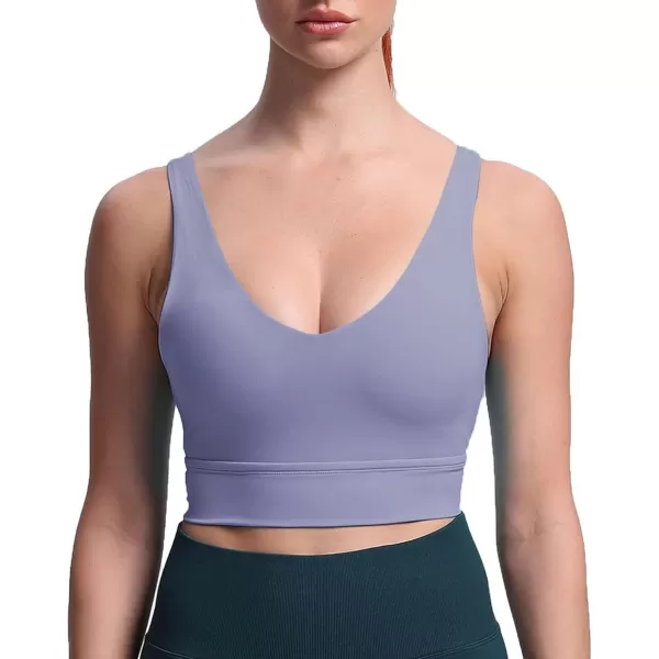 Aoxjox Caged Sports Bras for Women High Impact Fitness Running MultiCross Back Training Yoga Crop Tank Workout TopsLazuli