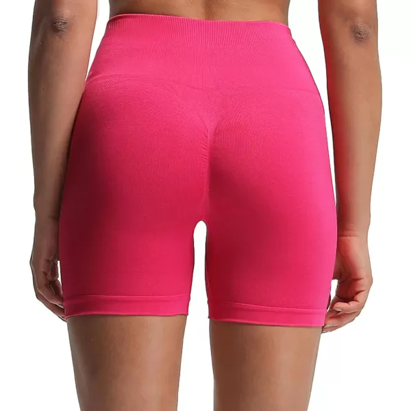 Aoxjox Scrunch Workout Shorts for Women Seamless Asset Butt Lifting Short Gym Running Active Exercise Fitness Yoga Shorts 5quotBeetroot Purple