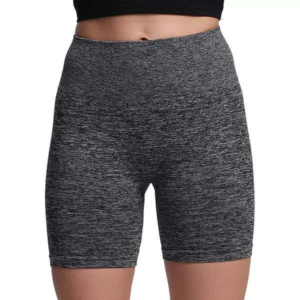 Aoxjox Scrunch Workout Shorts for Women Seamless Asset Butt Lifting Short Gym Running Active Exercise Fitness Yoga Shorts 5quotCharcoal Grey Marl