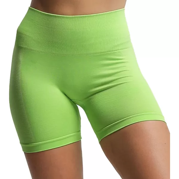 Aoxjox Scrunch Workout Shorts for Women Seamless Asset Butt Lifting Short Gym Running Active Exercise Fitness Yoga Shorts 5quotKohlrabi