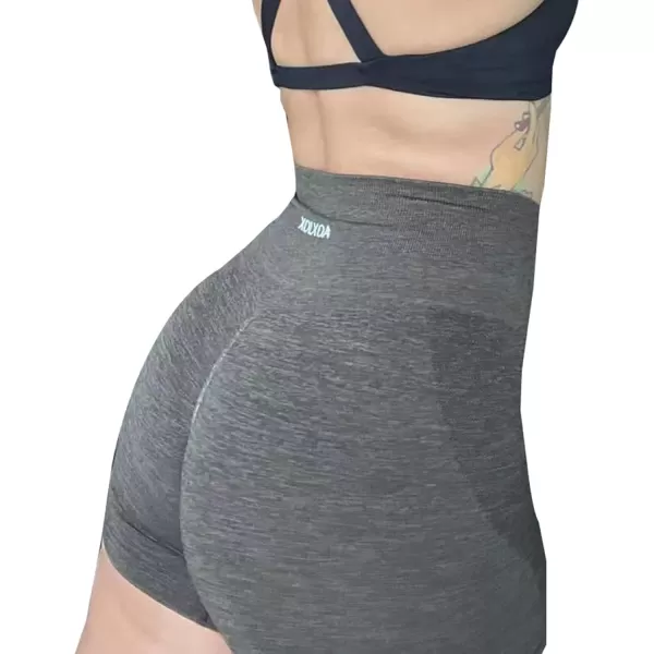 Aoxjox Scrunch Workout Shorts for Women Seamless Asset Butt Lifting Short Gym Running Active Exercise Fitness Yoga Shorts 5quotMocha Marl