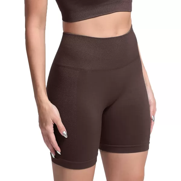 Aoxjox Scrunch Workout Shorts for Women Seamless Asset Butt Lifting Short Gym Running Active Exercise Fitness Yoga Shorts 5quotSlate Coffee