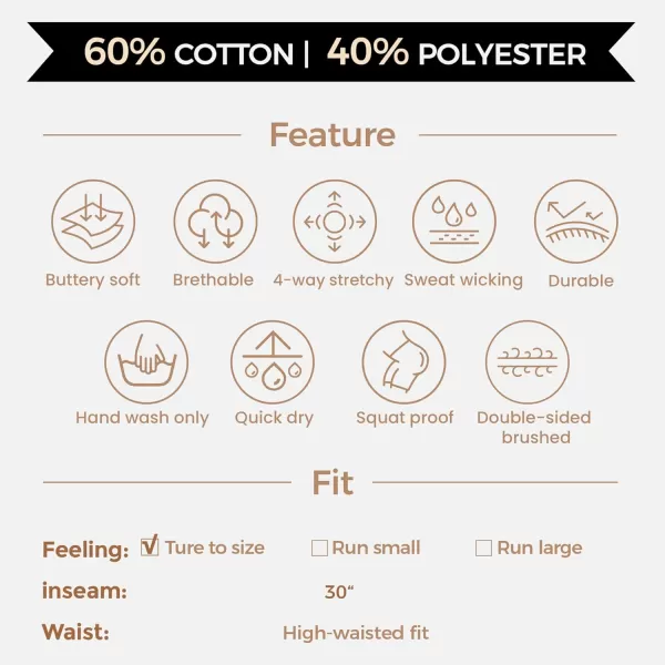 Aoxjox Sweatpants for Women with Pocket High Waisted Baggy Jogger Fleece Lined Cotton Cloud Lounge Pants 30Fudge Coffee