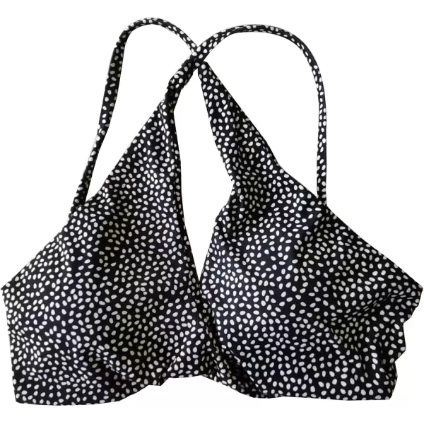 Aoxjox Womens Workout Sports Bras Fitness Backless Padded Sienna Low Impact Bra Yoga Crop Tank TopBlueberry Dot Print