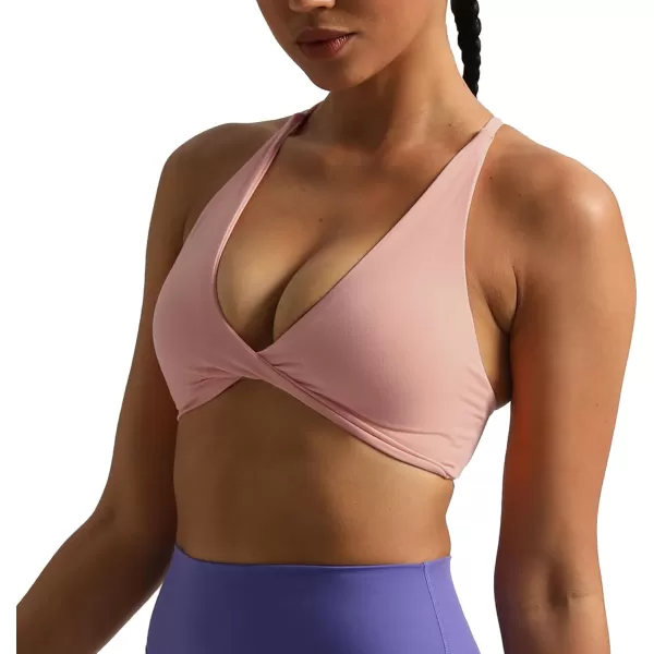 Aoxjox Womens Workout Sports Bras Fitness Backless Padded Sienna Low Impact Bra Yoga Crop Tank TopWoodrose