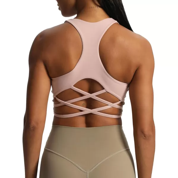 Aoxjox Womens Workout Sports Bras Racerback Training Gym Chrissy Cross Bra Yoga Crop Tank TopWoodrose