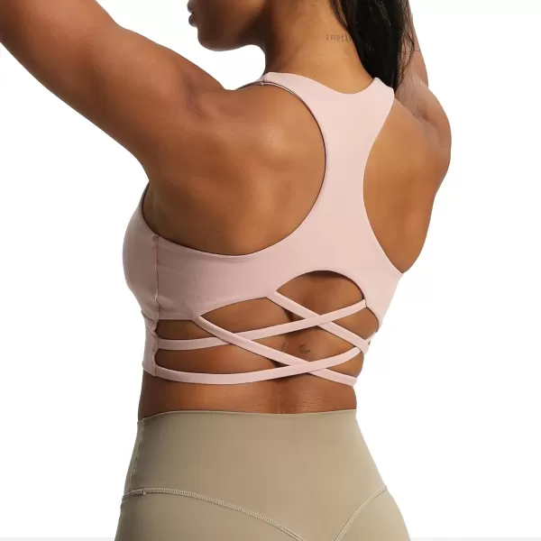 Aoxjox Womens Workout Sports Bras Racerback Training Gym Chrissy Cross Bra Yoga Crop Tank TopWoodrose