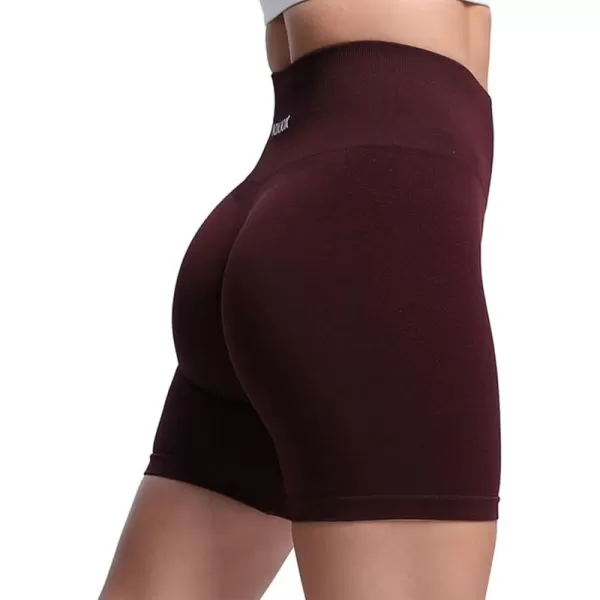 Aoxjox Scrunch Workout Shorts for Women Seamless Asset Butt Lifting Short Gym Running Active Exercise Fitness Yoga Shorts 5quotBlack Berry Marl
