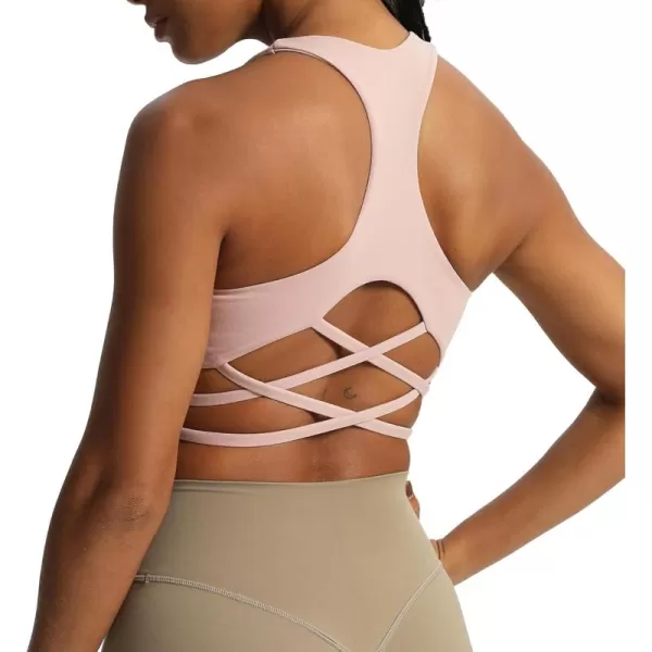 Aoxjox Womens Workout Sports Bras Racerback Training Gym Chrissy Cross Bra Yoga Crop Tank TopWoodrose