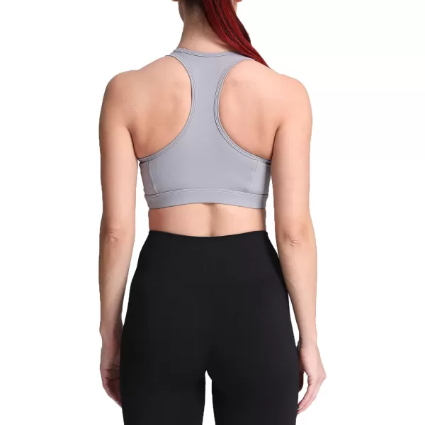imageAoxjox Twist Sports Bras for Women Workout Fitness Training Elegance V Neck Racerback Yoga Crop Tank TopGrey