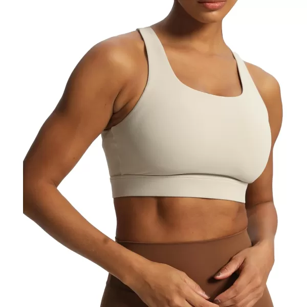 imageAoxjox Womens Workout Sports Bras High Impact Fitness Backless Padded Training Gym Khloe Bra Yoga Crop Tank TopMink