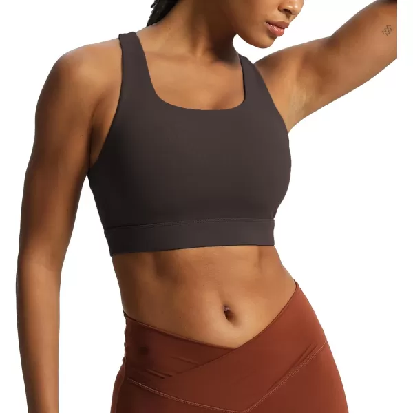 imageAoxjox Womens Workout Sports Bras High Impact Fitness Backless Padded Training Gym Khloe Bra Yoga Crop Tank TopMulch
