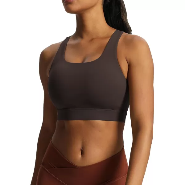 imageAoxjox Womens Workout Sports Bras High Impact Fitness Backless Padded Training Gym Khloe Bra Yoga Crop Tank TopMulch