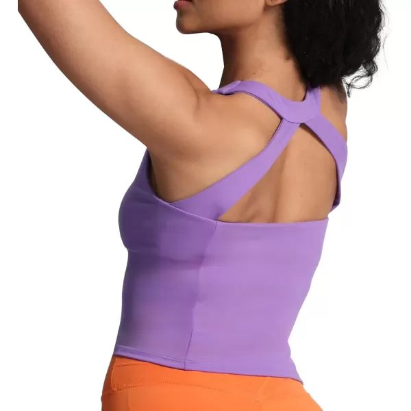 imageAoxjox Crop Tops for Women MidLength Longline Workout Sports Kennedy Training TankChive Blossom