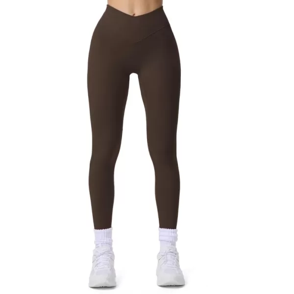 imageAoxjox Workout Leggings for Women Tummy Control Athletic Gym Running Vanity V Waist Hidden Scrunch Yoga PantsMulch