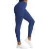 imageAoxjox High Waisted Workout Leggings for Women GEO Compression Tummy Control Gym Buttery Soft Yoga PantsBellwether Blue