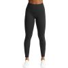 imageAoxjox High Waisted Workout Leggings for Women GEO Compression Tummy Control Gym Buttery Soft Yoga PantsBlack