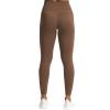 imageAoxjox High Waisted Workout Leggings for Women GEO Compression Tummy Control Gym Buttery Soft Yoga PantsFudge Coffee