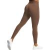 imageAoxjox High Waisted Workout Leggings for Women GEO Compression Tummy Control Gym Buttery Soft Yoga PantsFudge Coffee
