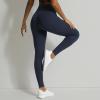 imageAoxjox High Waisted Workout Leggings for Women GEO Compression Tummy Control Gym Buttery Soft Yoga PantsNavy