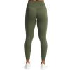 imageAoxjox High Waisted Workout Leggings for Women GEO Compression Tummy Control Gym Buttery Soft Yoga PantsOlive Green