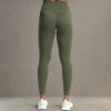 imageAoxjox High Waisted Workout Leggings for Women GEO Compression Tummy Control Gym Buttery Soft Yoga PantsOlive Green