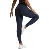 imageAoxjox High Waisted Workout Leggings for Women GEO Compression Tummy Control Gym Buttery Soft Yoga PantsNavy