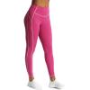 imageAoxjox Workout Leggings for Women High Waisted Exercise Athletic Gym Fitness Yoga Lined PantsBaton Red Mauve