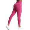 imageAoxjox Workout Leggings for Women High Waisted Exercise Athletic Gym Fitness Yoga Lined PantsBaton Red Mauve