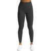 imageAoxjox Workout Leggings for Women High Waisted Exercise Athletic Gym Fitness Yoga Lined PantsBlack