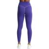 imageAoxjox Workout Leggings for Women High Waisted Exercise Athletic Gym Fitness Yoga Lined PantsDeep Blue Paisley Purple