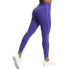imageAoxjox Workout Leggings for Women High Waisted Exercise Athletic Gym Fitness Yoga Lined PantsDeep Blue Paisley Purple